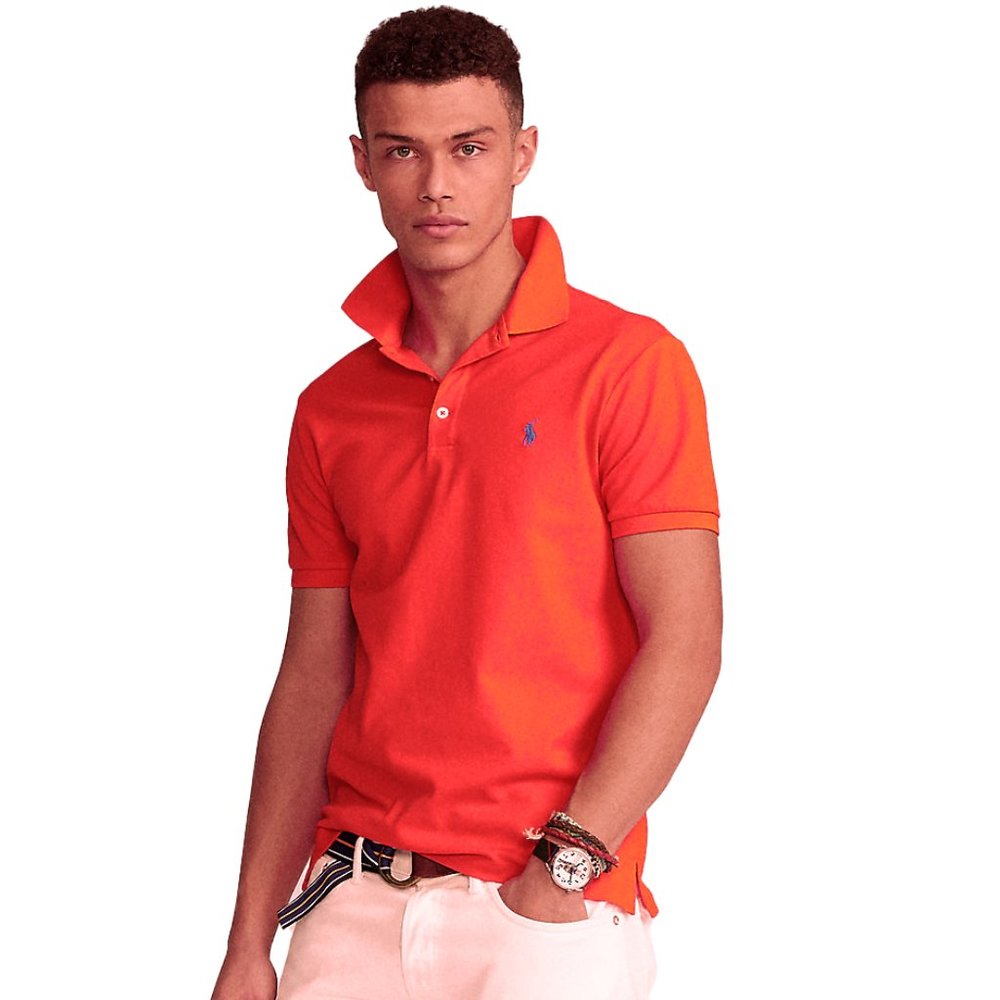 The Iconic Polo By Ralph Lauren Polo Shirt in Orange